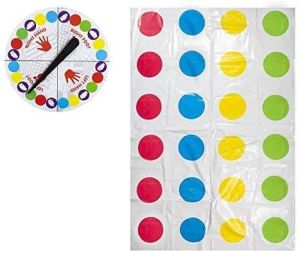Tangled Up Twister Style Floor Mat Party Board Game With Spinner Children Adults