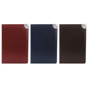 2021 A5 Week to View WTV Embossed Textured Leatherette Design Diary (Black)