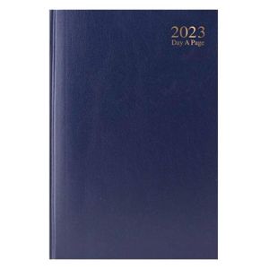 2023 A4 DAP Hardback Day To Page Diary With Half Saturday And Sunday Page (Blue)