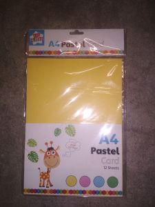 A4 Pastel Card 12 Sheets