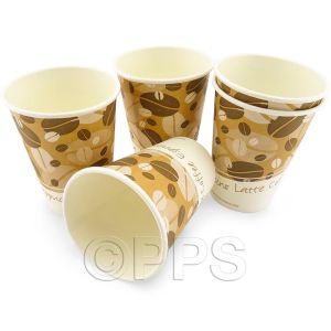 Paper Coffee Cups 50Pack Strong Disposable Coffee & Tea Cups 12oz 