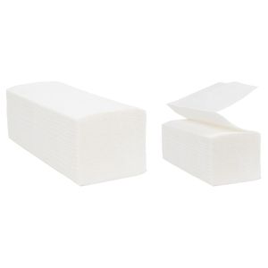 V Fold 2 Ply White Paper Towels Disposable Hand Towels Tissue for Dispenser Pack of 4000