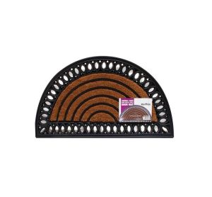 Heavy Duty Non-slip Doormat Rubber Natural Coco Grill Coir Door Mat Half Moon 40x70 cm