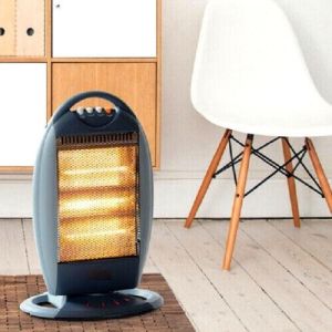 Portable 1200W Halogen Heater Multi Direction With 3 Heat Settings Home Office