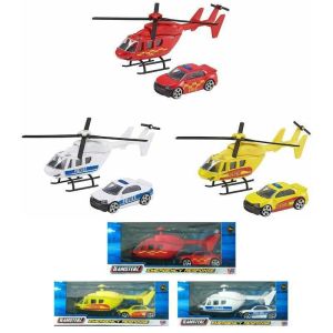 Emergency Response Helicopter Car Toy Police Vehicle Kids Gift X 1 Random Sent
