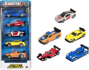 Teamsterz Street Machines 5 Vehicles In Different Colors Ideal For Children