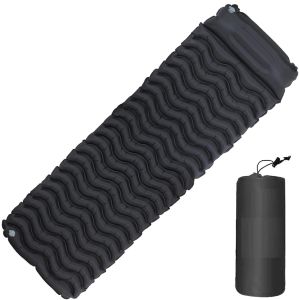 Inflatable Camping Mat Lightweight And Waterproof Single Sleeping Pillow Mattress Bed Outdoor