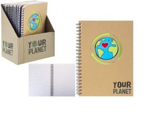 A4 Eco Spiral Notebook Wire Bound Notepad 80 Sheets 70 GSM Journal Or Schoolwork