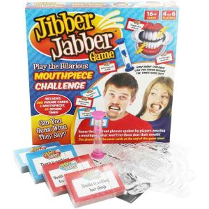 Jibber Jabber Fun Party Board Game Speak Talk Out Loud Mouthpiece Challenge