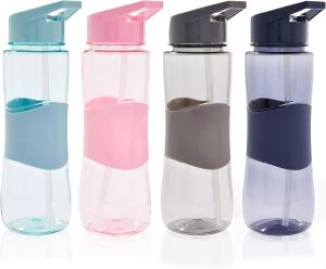 700ml Tritan Water Bottle BPA Free With Straw Leak Proof Sports Water Bottles