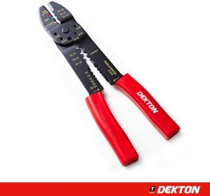 9" Crimping Tool Dekton Crimping pliers cable wire cutter stripper