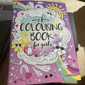 NEW EDITION KIDS A4 MY FUN ACTIVITY COLOURING BOOK FOR GIRLS PRINCESS UNICORN