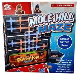 Digging Hole Game Mole Hill Maze 2 Player Family Game for Kids and Adults
