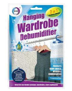  Disposable Wardrobe Dehumidifier Hanging Bags Remove Moisture from Wardrobes