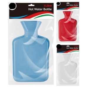 Hot Water Bottle Pure Natural Rubber Warmer 1 Litre Health Care High Quality