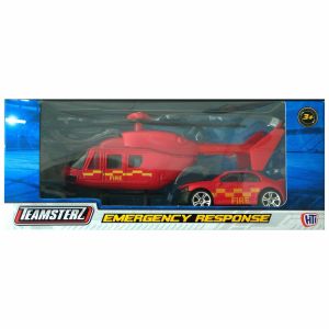 Teamsterz Emergency Response Toy Helicopter Car Rescue Police Fire Vehicle