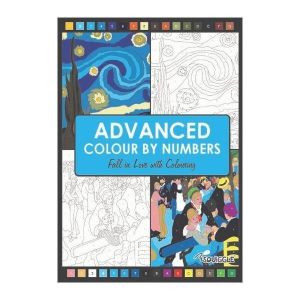 Colouring Book Advanced Colour By Numbers Adult Colouring Book Relaxing Activity