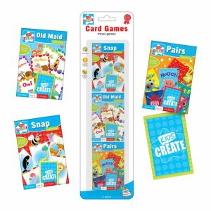 3 PACKS OF CHILDRENS ASSORTED CLASSIC CARD TRAVEL GAMES SNAP PAIRS OLD MAID CARG