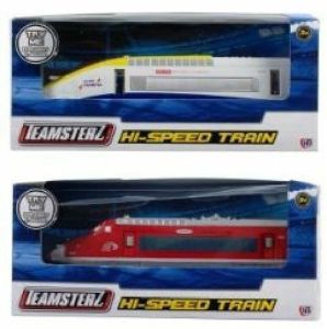 TEAMSTERZ CITY HI SPEED TRAIN WITH LIGHTS SOUND DIECAST METAL KIDS TOY GIFT 1:55