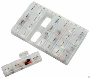 7 Day Weekly Daily Pill Box Organiser Medicine Tablet Storage Dispenser Holder