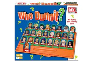 Who Dunnit" Game Traditional mystery Face Guessing Kids Game Indoor Full Size