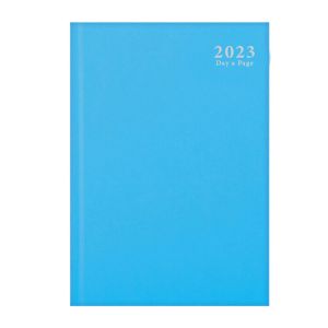 2023 A4 Day A Page Hard Backed Desk Diary Productivity A4 Daily Planner (Blue)