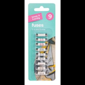 Mixed Electrical Ceramic Household Domestic Mains Plug Top Fuses 3A 5A 13A BS1362