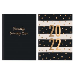 2022 A5 Diary Week To View Hardback Cover for Home Business Office School