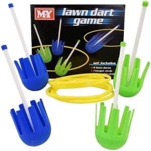 Lawn Dart Throwing Game Garden Toss Throwing Set Part Fun Family Outdoor Summer