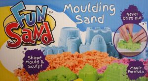 FUN SAND MOULDING SAND NEVER DRIES OUT SCULPTING MOULDING SHAPING CREATIVE TOY