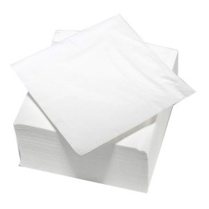 White Paper Napkins Party Serviettes 2-Ply Napkins 33 x 33cm Soft Tissue Party Tableware x 1000pk