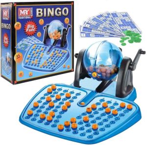 M.Y Traditional Bingo Game - Complete with Bingo Balls, Dispenser and Bingo Card