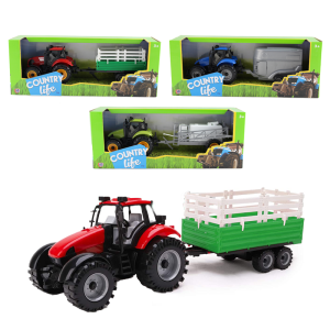 1 X TRACTOR & TRAILER Country Life 3 assorted STYLES