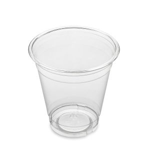 12oz Clear Smoothie Cup PET and 98mm Flat Lids Perfect for Parties (100)