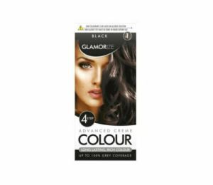 Glamorize Advanced Black Colour 4 Step Permanent Hair Dye Shade For Ladies Woman
