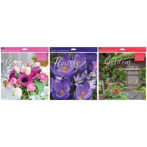 2022 Square Month To View GARDEN FLOWER BOUQUETS Wall Calendar Planner Organiser Gift Calendar