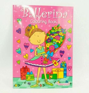 Squiggle Girls My Princess & Ballerina A4 Colouring Books - Set of 2 Gift Set