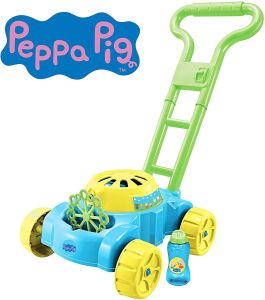 Peppa Pig Bubble Mower with Bubble Solution Garden Bubble Machine Toy NEW
