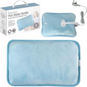 Rechargeable Electric Hot Water Bottle Bed Hand Warmer Massaging Pain Relief Heat Pad