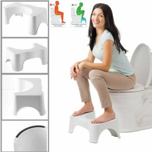 Non Slip Plastic Toilet Bath Squat Step Toilet Stool Step Natural Position Squatty Potty Constipation Aid Piles Relief