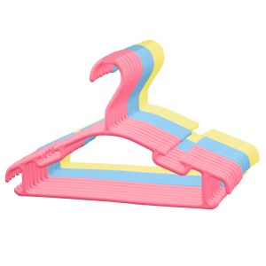 40 Pack Plastic Nursery Kids Hangers Baby Hangers Space Saving Hooks for Storage