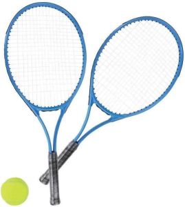 MantraRaj 2 Player Tennis Racket Set with Carry Case for Kids Children Garden Outdoor Sports Fun Family Game