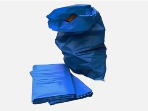 Blue Rubble Sacks Builders Rubbish Waste Heavy Duty Strong Bags Rolls of 5 for Construction & Industrial use