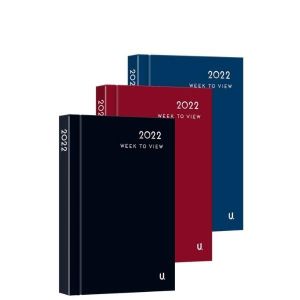 2022 A6 Week to View Classic Diary Hardback Casebound With Hourly Slots