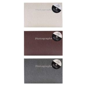 Red- 6x4 Inch Mini Photo Album Slip in Holds 36 Photos Snake Print