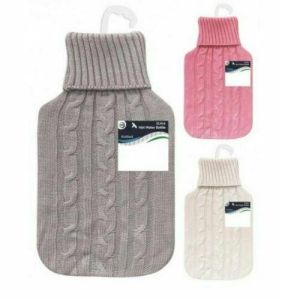 2L Large Hot Water Bottle with Fleece Cover Quality Hot Water Bottle