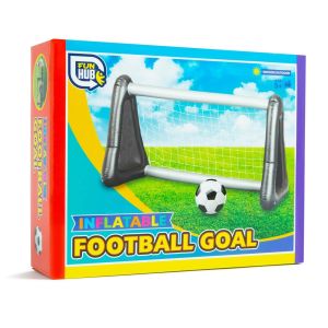 Inflatable Blow Up Goal Shooting Net Football Soccer Training Outdoor Garden