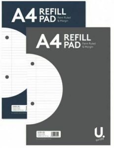 A4 Refill Pad Ruled School Office Stationery 160 Pages 54gsm Side Bound x 1