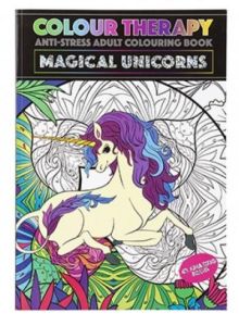 Magical Unicorns Adult Colouring Book A4 Anti-Stress Activity Therapy
