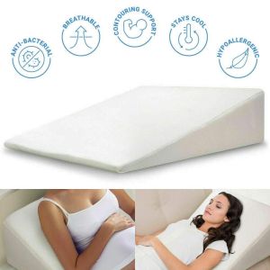 Comfortable Sleep Wedge Pillow with Cover Posture Alignment Relaxation Pregnancy